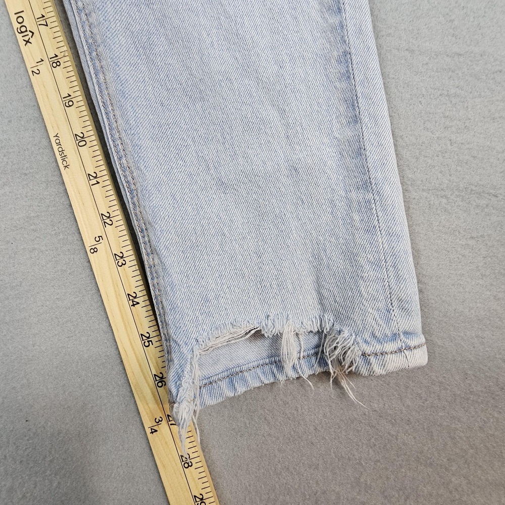 American Eagle Jeans Womens 6 Distressed Ripped High Rise Strigid Denim Pants‎ - Picture 2 of 11